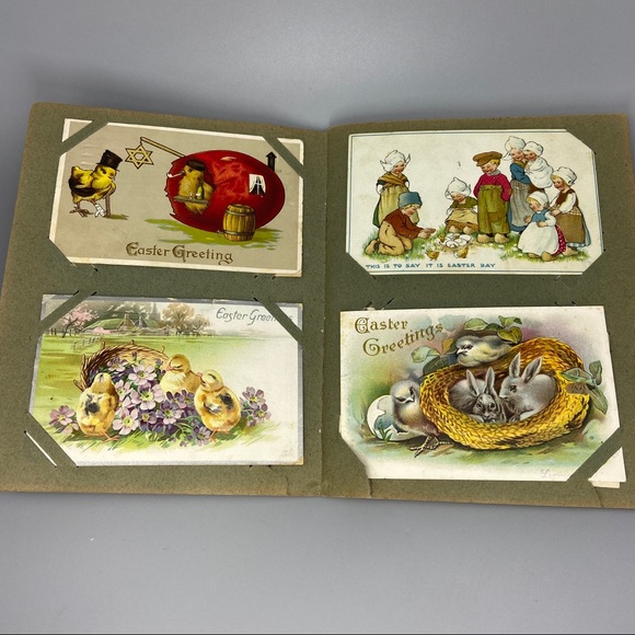 Antique Postcard Album with 40 Easter Greetings Postcards - Picture 7 of 16